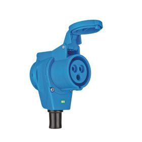 Brennenstuhl 3 Kutuplu 230V 16A 1x CEE 230V 16A CEE Mavi Açılı Karavan Dönüştürücü