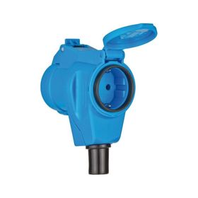 Brennenstuhl 3 Kutuplu 230V 16A 1x CEE 230V 16A CEE Mavi Açılı Karavan Dönüştürücü