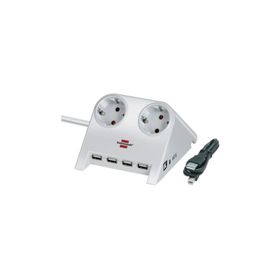 Brennenstuhl 4X USB 2.0 2.100 MAH 2'li Beyaz Masa Üstü Priz