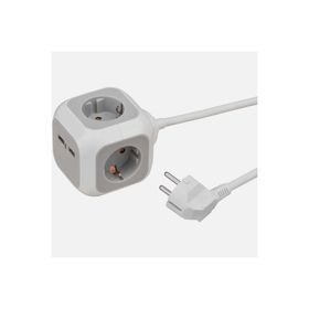 Brennenstuhl Alea Power 1.4 mt Küp 4'lü 2 USB'li 2 Adet Priz