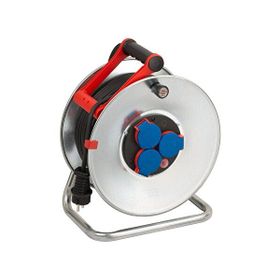 Brennenstuhl AT-N05V3V3-F 3G1.5 Garant S Serisi IP44 Lisanslı 3 Soketli 290 mm 50 mt Siyah Makaralı Kablo