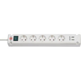 Brennenstuhl Bremounta 2x Usb Şarj 3 mt Beyaz 5 Soketli Priz