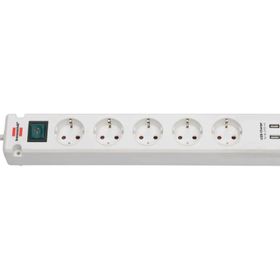 Brennenstuhl Bremounta 2x Usb Şarj 3 mt Beyaz 5 Soketli Priz
