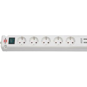 Brennenstuhl Bremounta 2x Usb Şarj 3 mt Beyaz 5 Soketli Priz