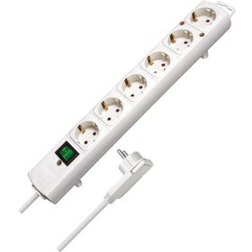 Brennenstuhl Comfort Line Plus Serisi 6 Soketli Düz Stil 2 m Beyaz Uzatma Priz