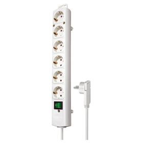 Brennenstuhl Comfort Line Plus Serisi 6 Soketli Düz Stil 2 mt Beyaz Uzatma Priz