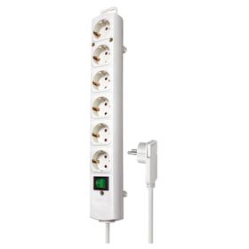 Brennenstuhl Comfort Line Plus Serisi 6 Soketli Düz Stil 2 mt Beyaz Uzatma Priz