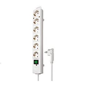 Brennenstuhl Comfort Line Plus Serisi 6 Soketli Düz Stil 2 mt Beyaz Uzatma Priz