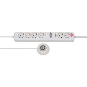 Brennenstuhl Comfort Line Plus Serisi Düz Fişli 6 Soketli 2 mt Beyaz Priz Uzatma Kablosu