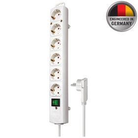 Brennenstuhl Comfort Line Plus Serisi Düz Fişli 6 Soketli 2 mt Beyaz Priz Uzatma Kablosu