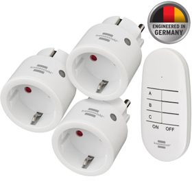 Brennenstuhl Comfort Line Serisi 25 m Uzaktan Kumandalı 3'lü Priz Seti