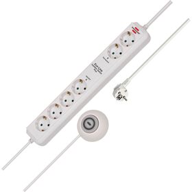 Brennenstuhl Eco Line Comfort Serisi Fonksiyonel Güvenlik Anahtarlı 6 Soketli Siyah 1.5 m Uzatma Prizi