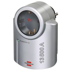 Brennenstuhl Gümüş-Siyah Yüksek Gerilim Korumalı Elektronik Cihazlar İçin Yıldırım Koruması Primera Serisi Priz Adaptörü