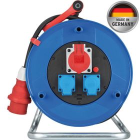 Brennenstuhl H07RN-F 5G2.5 Garant Serisi IP44 Lisanslı CEE 1+2 Soketli 320 mm 30 mt Makaralı Kablo