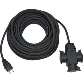 Brennenstuhl H07RN-F3G1.5 25 m IP44 Lisanslı Dış Mekan 3 Soketli Uzatma Priz