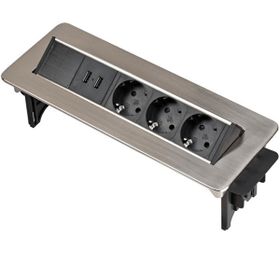 Brennenstuhl Ofis ve Mutfak Masasına Ayarlanabilir USB 3 Soketli Priz