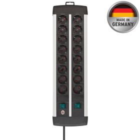 Brennenstuhl Premium Alu-line Serisi 8 + 8 16 Soketli 3 m Uzatma Prizi