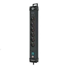 Brennenstuhl Premium Line Serisi 2 Usb 3100 mAh 6 Soketli 3 m Uzatma Priz