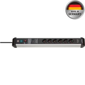 Brennenstuhl Premium Protect Line Serisi 6 Soketli Hızlı Şarj Özellikli 3 mt 60.000 MAH Akım Korumalı Siyah Gri Uzatma Kablosu