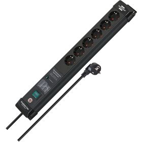 Brennenstuhl Premium Protect Line Serisi 8 Soketli 3 mt 60.000 MAH Akım Korumalı Siyah Gri Uzatma Kablosu