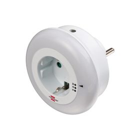 Brennenstuhl Priz Özellikli Karanlık Sensörlü 3 Renk 3x3 9 Led 6 Lümen Gece Lambası