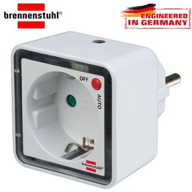 Brennenstuhl Priz Özellikli Karanlık Sensörlü 3 Renk 3x3 9 Led 6 Lümen Gece Lambası