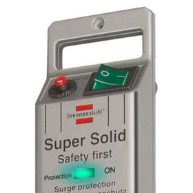 Brennenstuhl Super Solid Serisi 5 Soketli 2.5 m 13.500 mAh Gümüş Akım Korumalı Priz