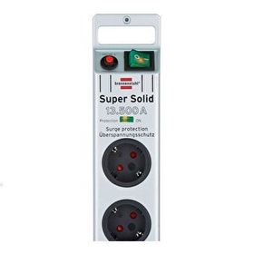 Brennenstuhl Super Solid Serisi 5 Soketli 2.5 m 13.500 mAh Gümüş Akım Korumalı Priz