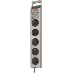 Brennenstuhl Super Solid Serisi 5 Soketli 2.5 m 13.500 mAh Gümüş Akım Korumalı Priz