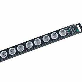Brennenstuhl Super Solid Serisi 8 Soketli 2.5 m 13.500 mAh Siyah Akım Korumalı Priz