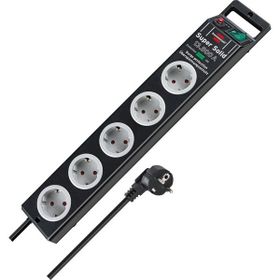 Brennenstuhl Super-Solid Surge Protection 13.500 A 5 Adet Siyah Priz