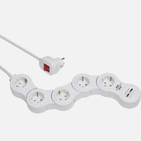 Brennenstuhl Vario Power 1.4 mt 5+2'li Usb Uzatma Kablosu
