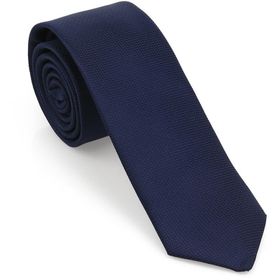 Brianze MKAS-5 Lacivert Oxford Model Mendilli Slim Kravat