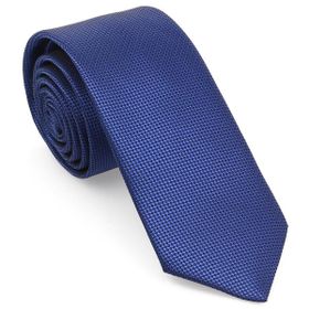Brianze MKAS-7 Saks Mavi Oxford Model Mendilli Slim Kravat
