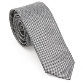 Brianze MKAS-9 Gri Oxford Model Mendilli Slim Kravat