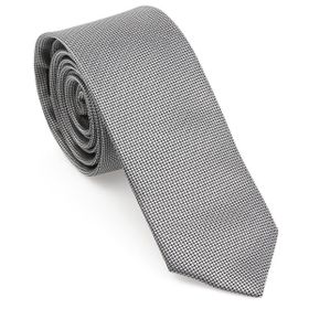 Brianze MKAS-9 Gri Oxford Model Mendilli Slim Kravat