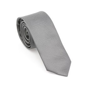 Brianze MKAS-9 Gri Oxford Model Mendilli Slim Kravat