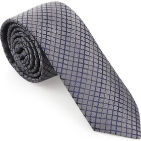 Brianze SKAC-4 Gri Ekoseli Slim Kravat