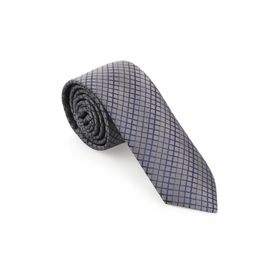 Brianze SKAC-4 Gri Ekoseli Slim Kravat