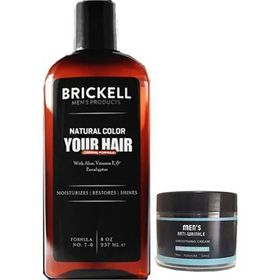 Brickell Erkeklere Özel Gerçek Saç ve Sakal Rengine Döndüren 237 ml Şampuan + Mens Yüz Bakım Kremi