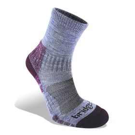 Bridgedale WoolFusion Trail Light Heather-Damson Kadın Outdoor Çorap