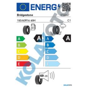 Bridgestone 195/60R16 89H T001 Yaz Lastiği