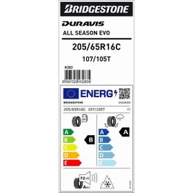 Bridgestone 205/65 R16c 107/105T Duravis Van Yaz Lastiği 2026