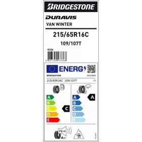 Bridgestone 215/65 R16C 109/107T Duravis Van Winter EV Kış Lastiği 2025