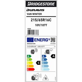 Bridgestone 215/65 R16C 109/107T Duravis Van Winter EV Kış Lastiği 2025