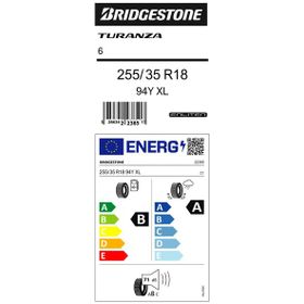 Bridgestone 255/35 R18 94Y XL Turanza 6 EV Yaz Lastiği 2023