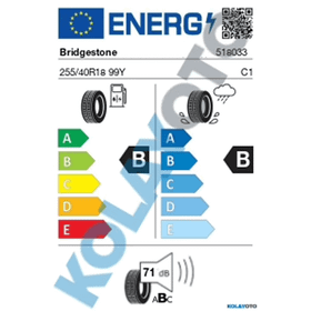 Bridgestone 255/40 R18 99Y XL Turanza T005 RFT Yaz Lastiği