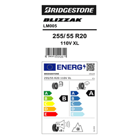 Bridgestone 255/55 R20 110V XL Blizzak LM005 Kış Lastiği