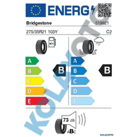 Bridgestone 275/35 R21 103Y XL Alenza 001 RFT Yaz Lastiği