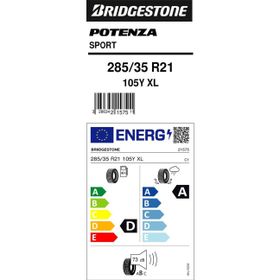 Bridgestone 285/35 R21 105Y XL Potenza Sport SUV Yaz Lastiği 2022